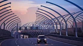 Закрытие съезда на Автомобильную улицу в ночь с 25 на 26 октября