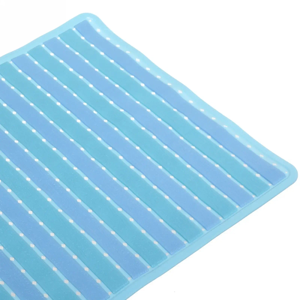 Коврик в ванну Селфи 68х38 ПВХ Лофт синий