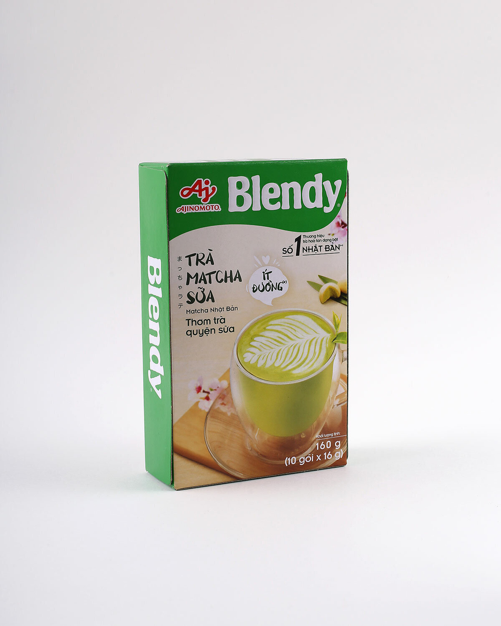 Пудровый чай Матча Латте 3 в 1 BLENDY (матча+сливки+сахар),10 пак