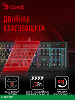Клавиатура A4Tech Bloody Neon черный (B135N)