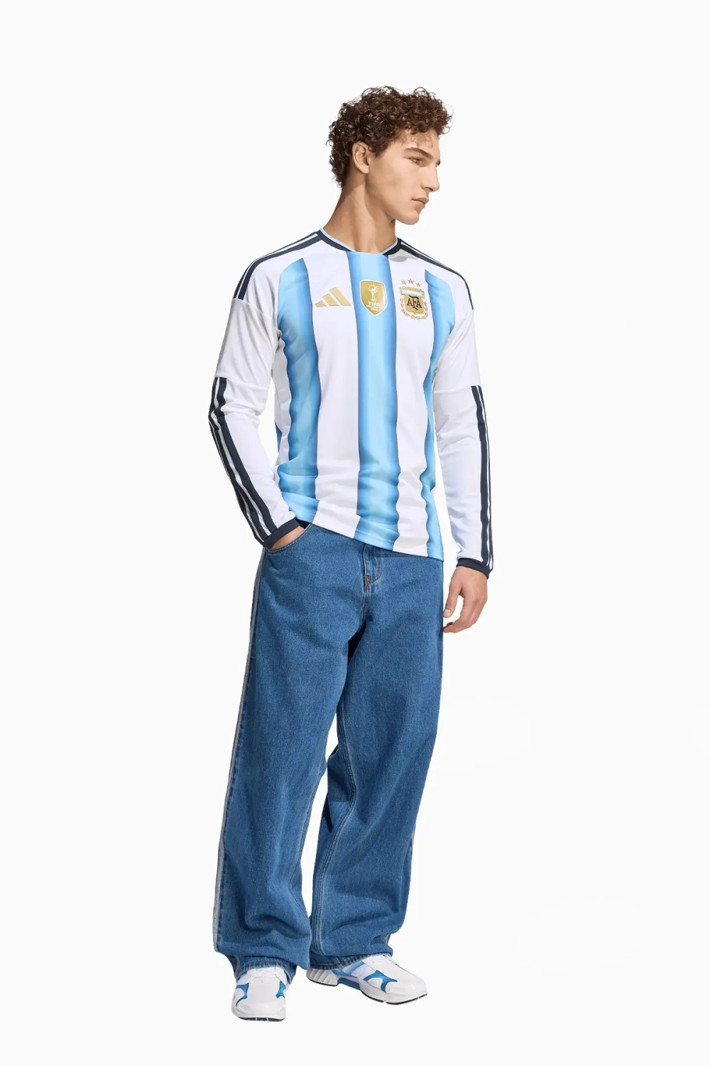 Футболка с длинными рукавами adidas Аргентина 2026 Home