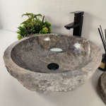Раковина из мрамора Erozy Grey EM-64528 46*46*15 0186