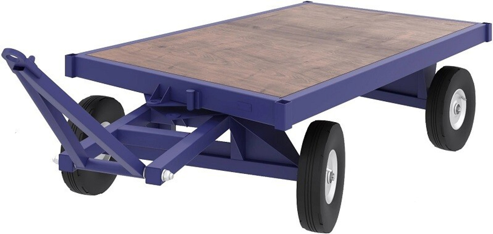 Тележка большегрузная Rusklad БТ 2 Н 1250 х 2500 мм, настил фанера, без колес БТ 2 Н б/к