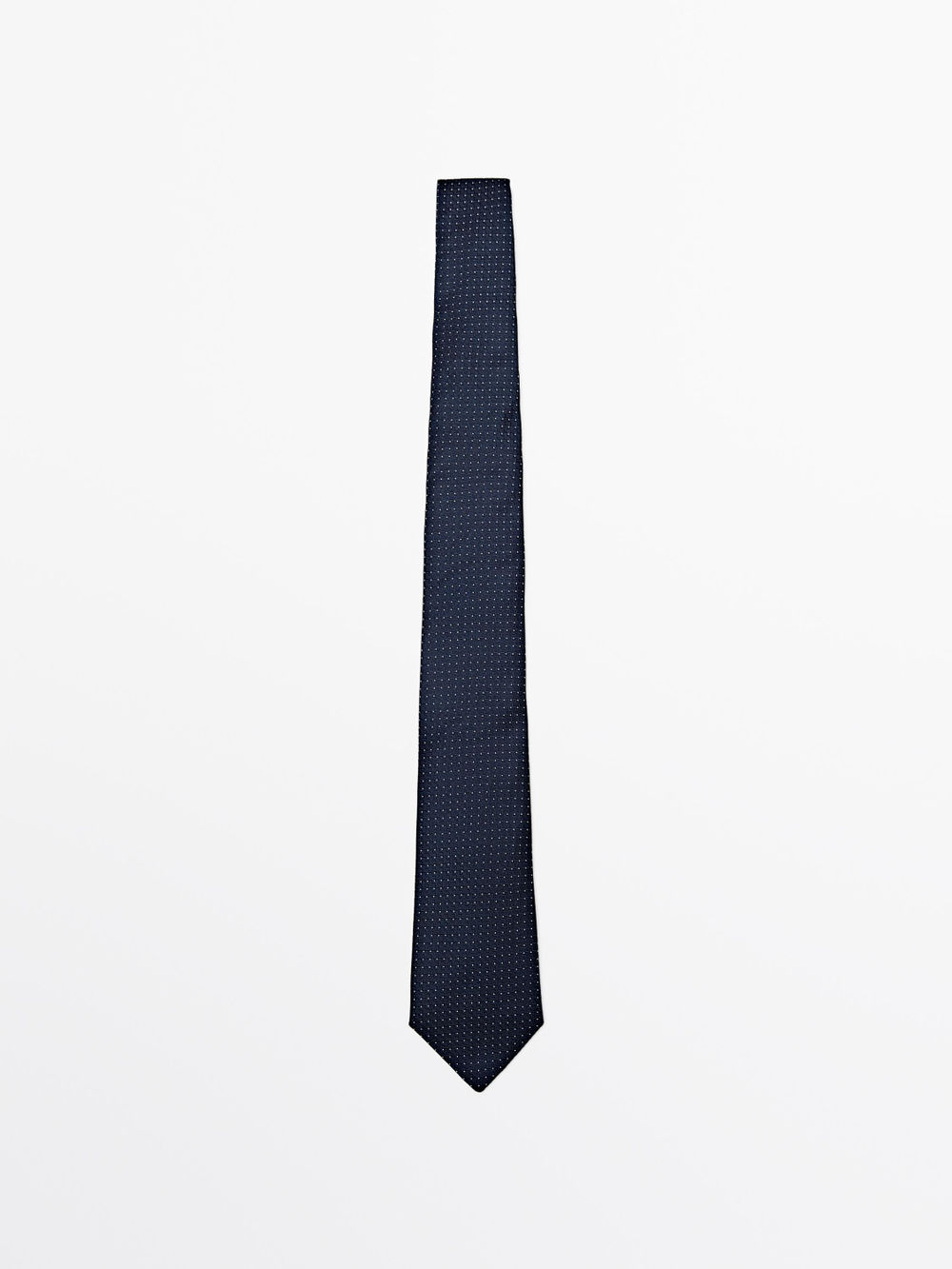 Massimo Dutti Галстук в горошек, темно-синий