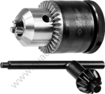 Патрон ударный ключевой, ЗУБР Профессионал 29082-13-1/2, 13мм, посадочная резьба 1/2″, с фиксатором на шпинделе, D=1,5-13мм