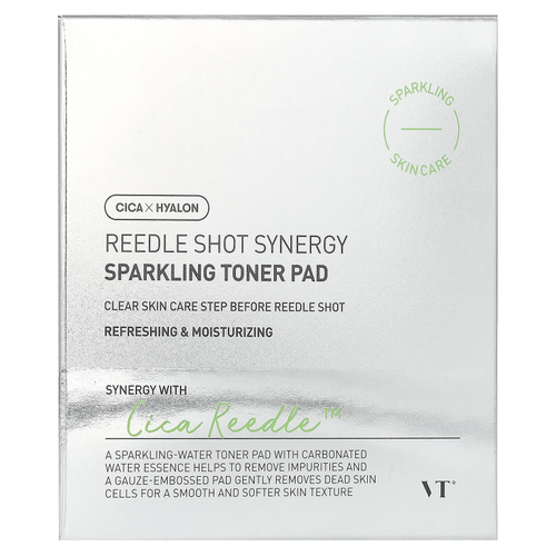 VT Cosmetics, Reedle Shot Synergy, спонжи с блестками, 80 спонжей