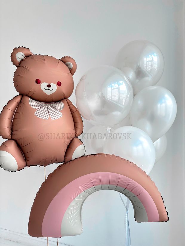 Воздушные шары на выписку для девочки №8106