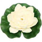 Растение водоплавающее «Кувшинка Розитта» d-17см белая