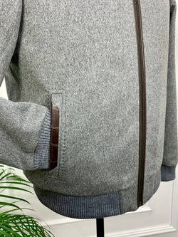 Куртка Brunello Cucinelli вставки из кожи крокожила