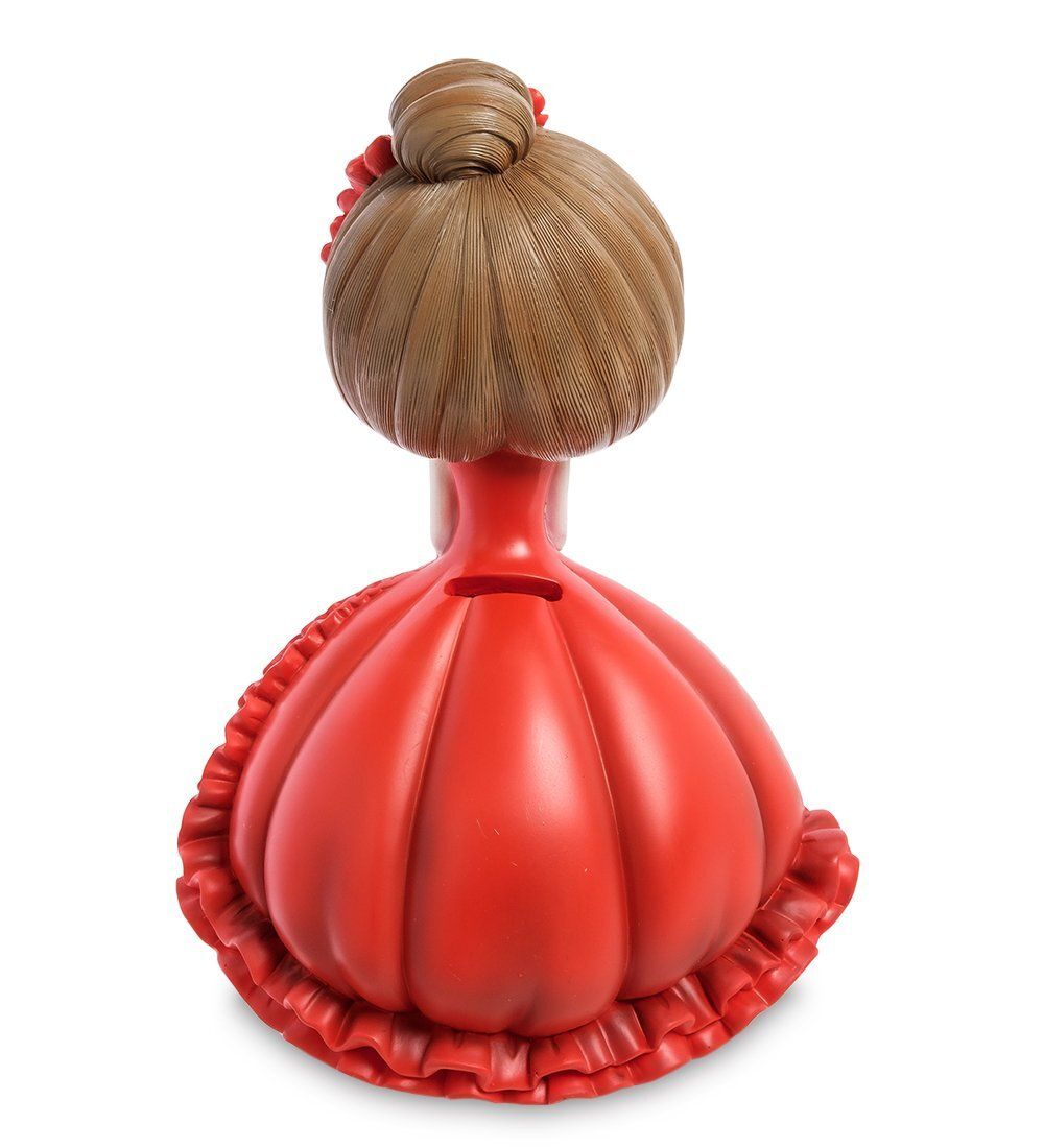 MF- 07 Копилка средняя «Девочка в красном платье»