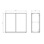 Кухня Севилья 340 см со столешницей (12 модулей) / белый ЛДСП, массив дуба