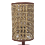 8202/1T COUNTY LN25 392 кофейный/коричневый, дерево/текстиль Настольная лампа E27 1*60W 220V MADERANA