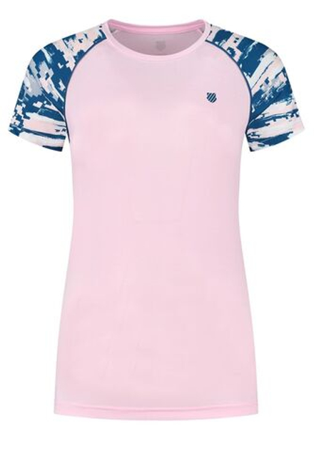 Женская теннисная футболка K-Swiss Tac Hypercourt Round Neck Top Melange - Multikolor