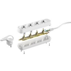 Удлинитель электрический ЭРА UDL-16-430-E Greenline 4 розетки с заземлением 3м ПВС 3x1мм2