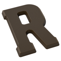 Форма для шоколадных фигур "Буквы" - R (275*135мм)
