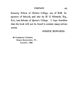 Differential Calculus. With Applications and Numerous Examples; an Elementary Treatise | Joseph Edwards