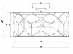 Накладная люстра Maytoni H223-PL-03-G