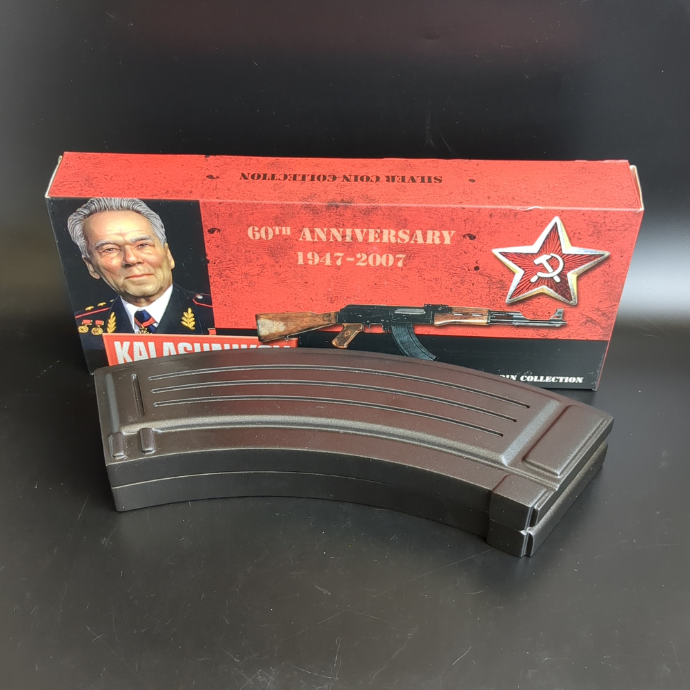 Набор 2 доллара 2007 Автомат Калашникова АК-47 PROOF Острова Кука 2 монеты Серебро 999 проба