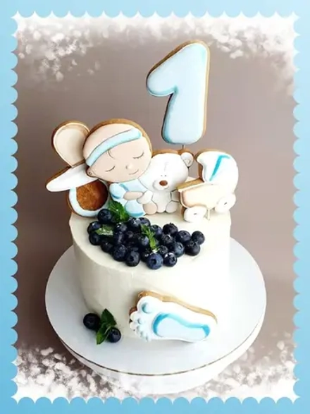 Имбирные пряники на торт 1 годик