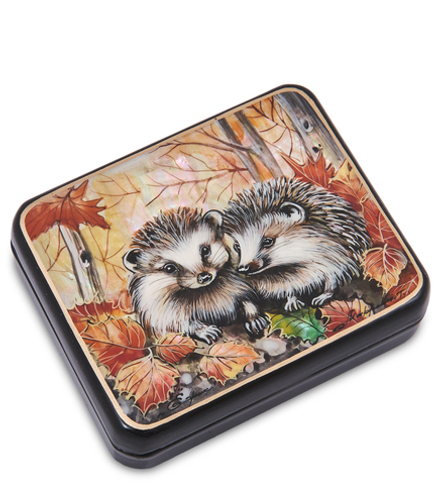 Народные промыслы ШК-55/156-E Шкатулка «Ежики» исп. Маркова