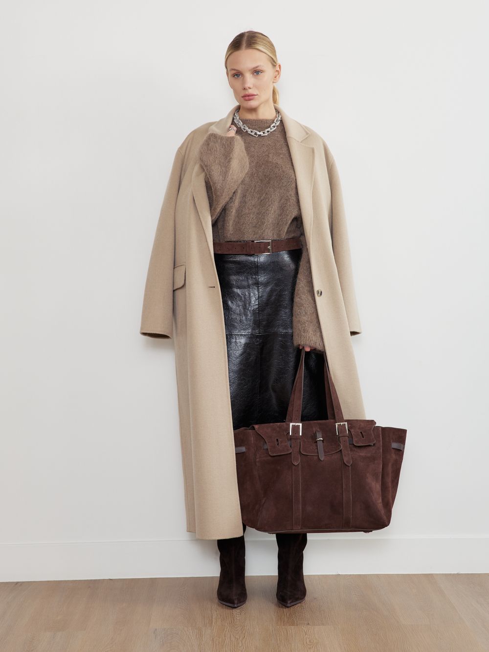 БАЗОВЫЙ РЕМЕНЬ ЗАМША ТЕМНЫЙ ШОКОЛАД