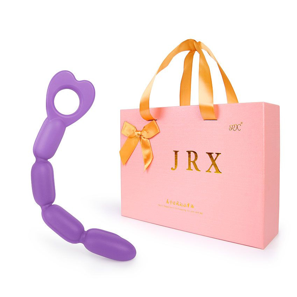 Фиолетовый анальный вибратор-елочка с 10 режимами вибрации - 22,5 см. (Цвет: фиолетовый)