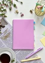 Тетрадь А5 80 л.клетка "Pastel Collection Pink" с пласт. обложкой,на гребне (ПОЛИНОМ)