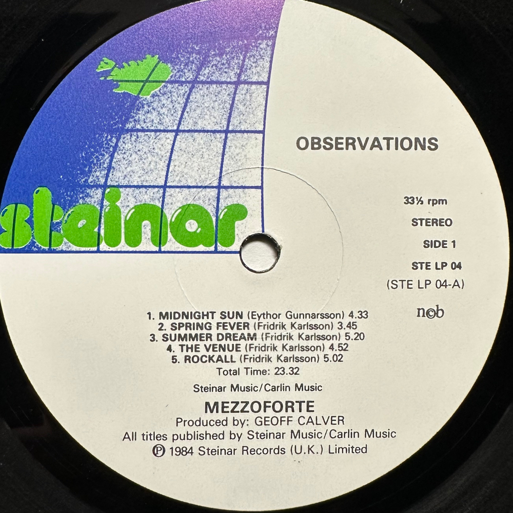 Mezzoforte - Observations (Скандинавия 1984г.)