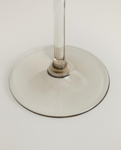 Zara Home бокал из стекла, цвет серый, 21.7 см