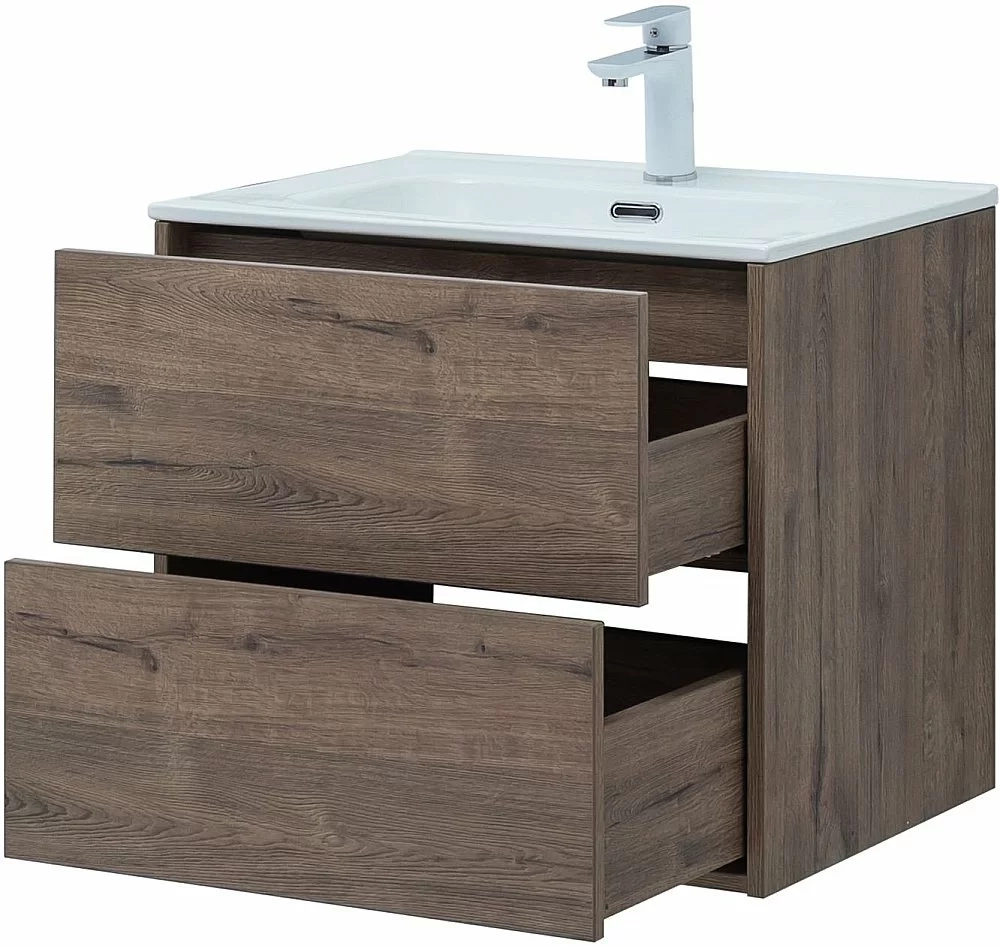 Тумба с раковиной Aquanet Lino 287541 60 (Flat) дуб веллингтон