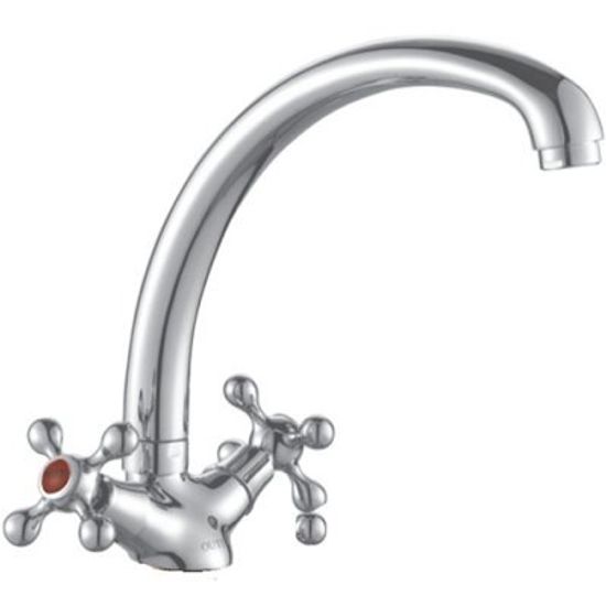 Смеситель кухня R5013F-6 Rainsberg елочка 1/2 м/к гайка хром