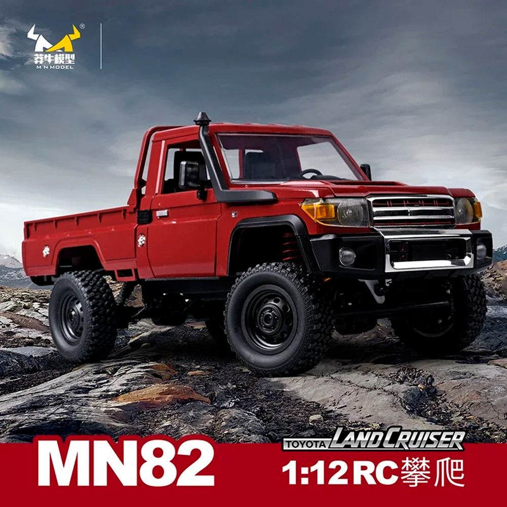 Радиоуправляемая машина MN MODEL, внедорожник Land Cruiser масштаб 1:12, 2,4 ГГц, RTR, 4WD - MN-82 RED
