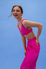 Атласный топ "Треугольник"