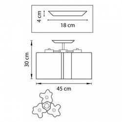 Потолочная люстра Lightstar Nubi 802033