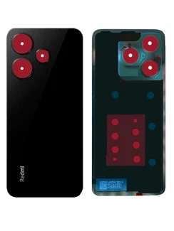 Задняя крышка для Xiaomi Redmi 13 черная (Midnight black) без стекла камеры