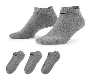 Теннисные носки Nike Everyday Cotton Cushioned No Show 3P - carbon heather/black