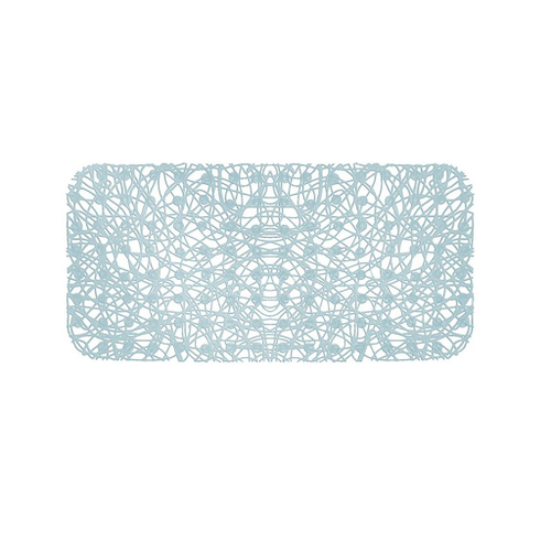 Коврик 72х35 на присосках "Паутинка" дымчато-голубой