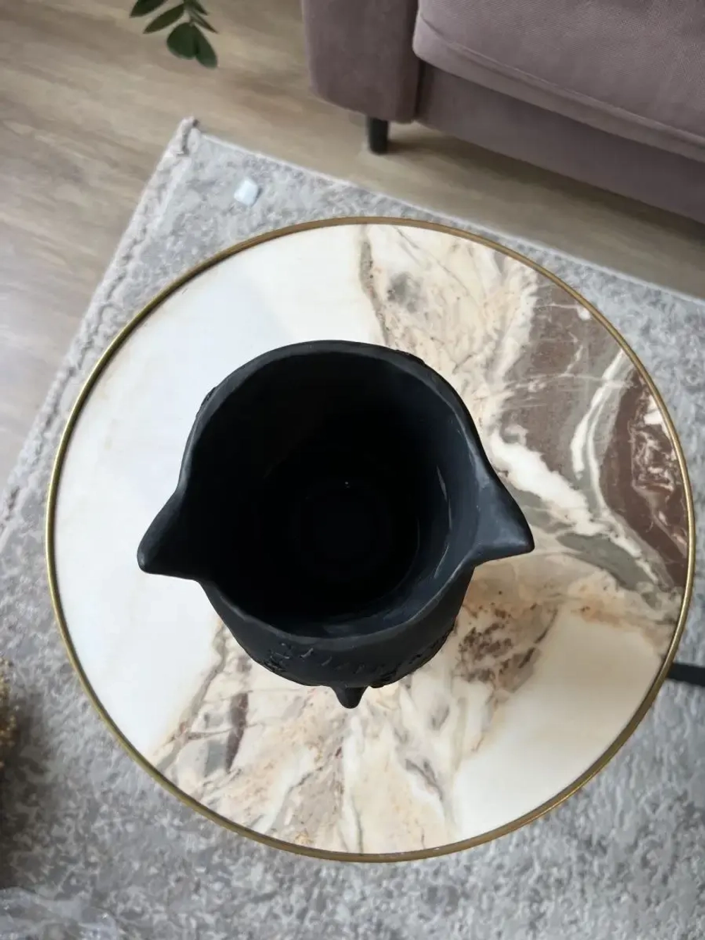 Кашпо Кошка Гипсовая голова Ваза скульптура горшок