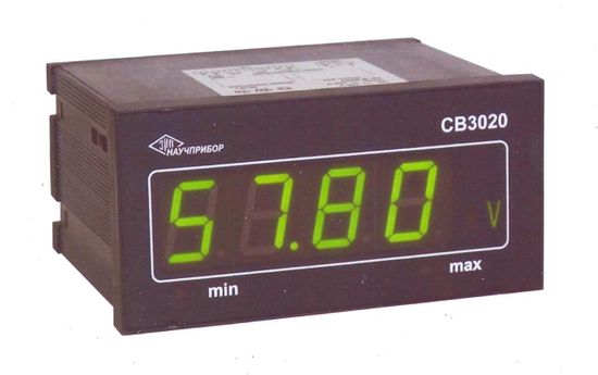 3020, исп. СА3020-1, СА3020-2, СА3020-5, СВ3020-100, СВ3020-250, Амперметры и вольтметры цифровые щитовые, № в ГРСИ РФ - 32358-11