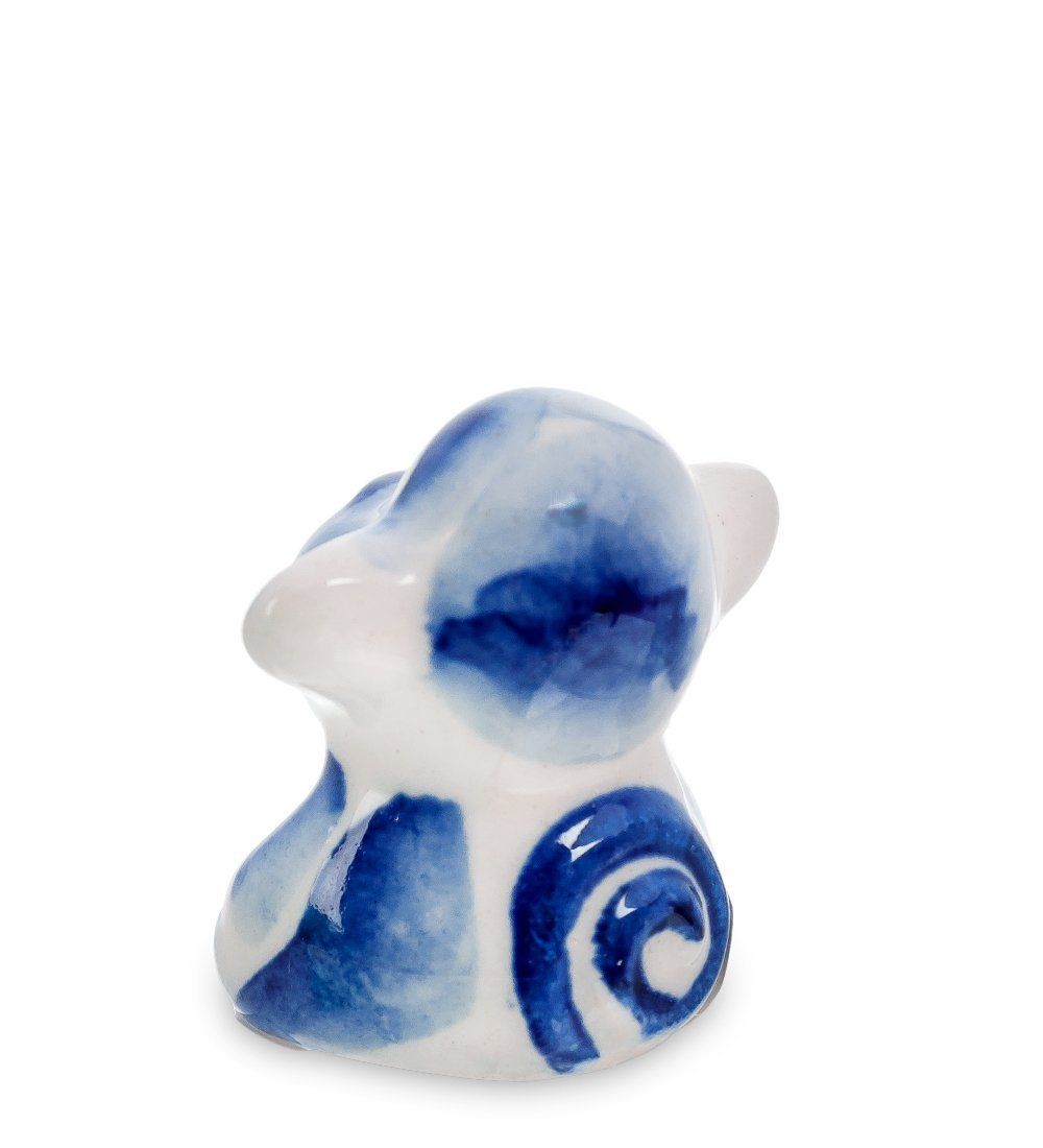 ГЛ- 876 Фигурка «Обезьянка-горох» (Гжельский фарфор)