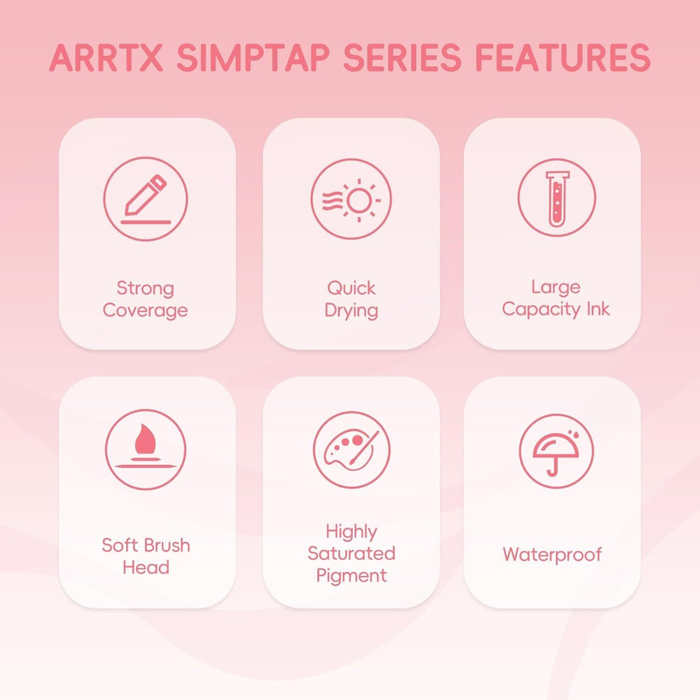 ‎Arrtx Simptap акриловые маркеры 48 шт