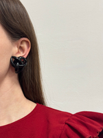 Крупные клипсы из черного пластика