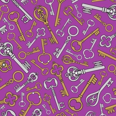 ВИНТАЖНЫЕ КЛЮЧИ НА ФИОЛЕТОВОМ ФОНЕ