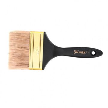 Кисть плоская "Профи" 4", натуральная щетина, пластмассовая ручка MTX 83165
