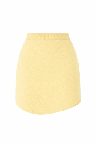 Юбка из нейлона в желтом цвете