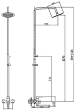 Душевая система Haiba HB24801 сталь