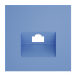 Накладка для розетки компьютерной RJ45 кат.6, S70 (деним)