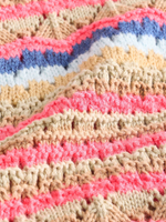 Лонгслив вязаный и брюки широкие в комплекте для девочки Next E25-163, Розовый, Голубой