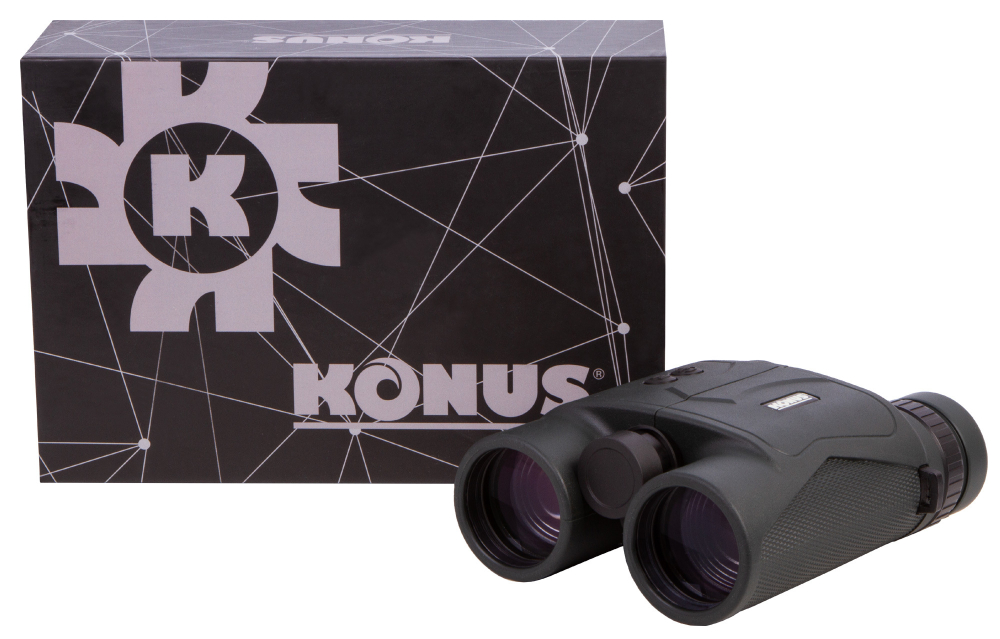 Бинокль Konus Konusrange-2 10x42 с дальномером 1200 м