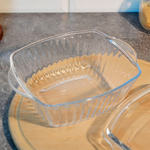 Кастрюля 1,07л стеклянная с крышкой, h10см, d21см, BW-003